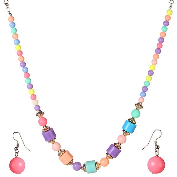 Cuteens Multicolor Beads Necklace Set - 1102580