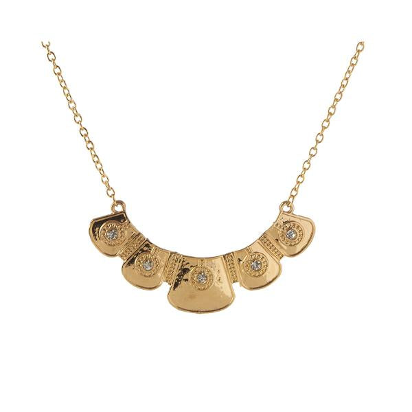 Tip Top Fashions Statement Gold Plated Necklace - 1103019