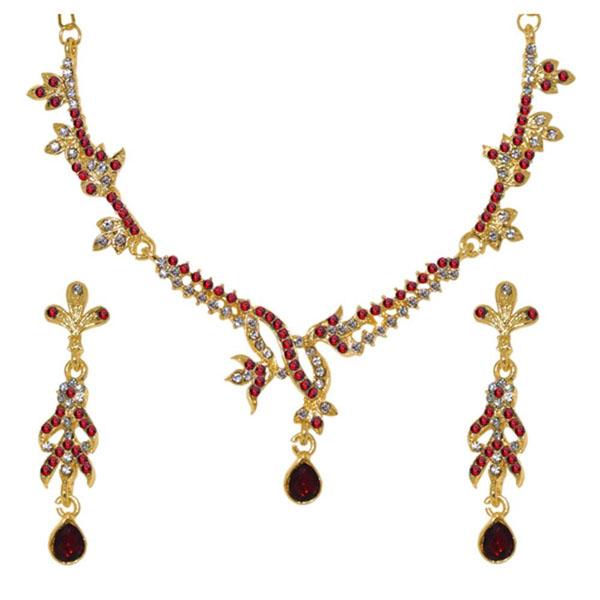 The99Jewel Austrian Stone Gold Plated Necklace Set - 1103950