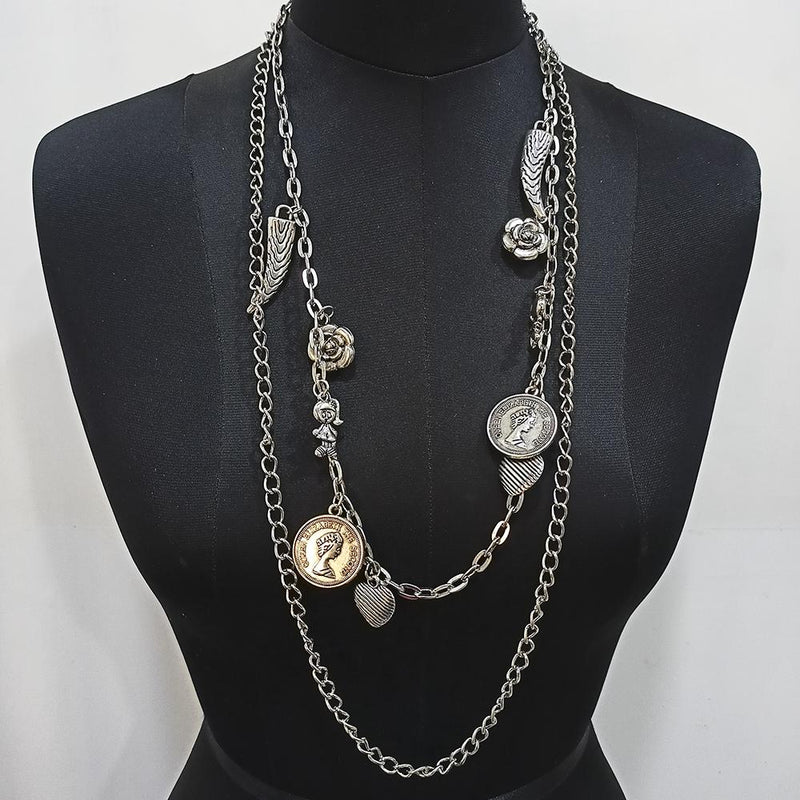 Urthn Silver  Plated Statement Necklace -1104112 - 1104112
