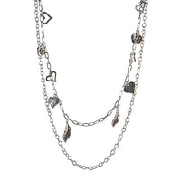 Urthn Black Oxidised Chain Necklace - 1104117
