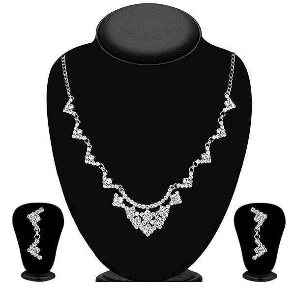 Eugenia Silver Plated Austrian Stone Necklace Set - 1104303
