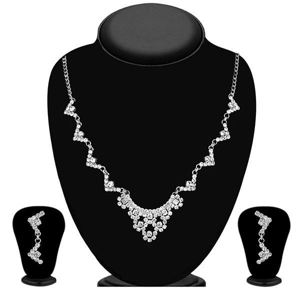 Eugenia Silver Plated Austrian Stone Necklace Set - 1104308