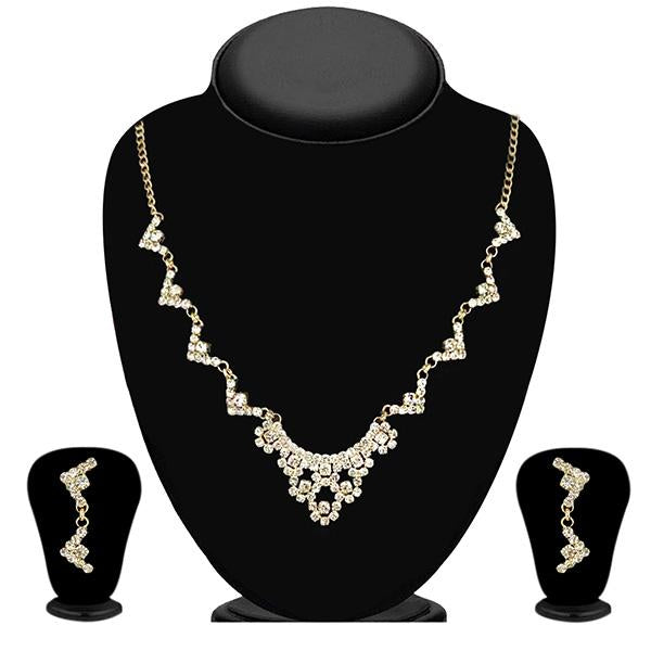 Eugenia Austrian Stone Gold Plated Necklace Set - 1104309