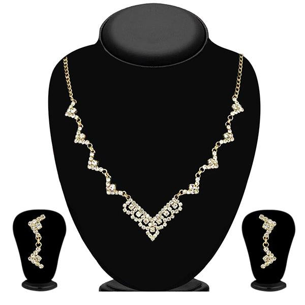 Eugenia Zinc Alloy Gold Plated Austrian Stone Necklace Set - 1104310