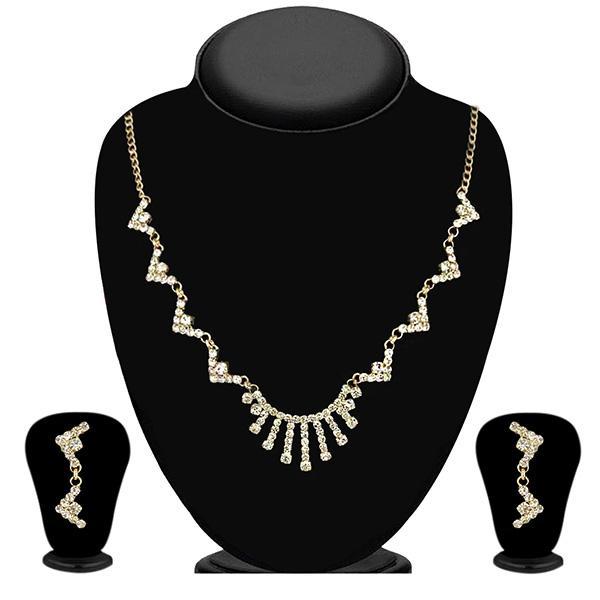 Eugenia Gold Plated Austrian Stone Necklace Set - 1104311