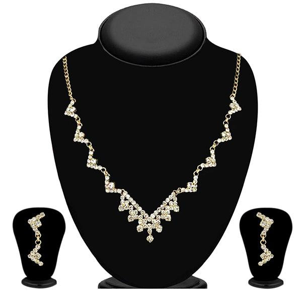 Eugenia Gold Plated Austrian Stone Necklace Set - 1104313