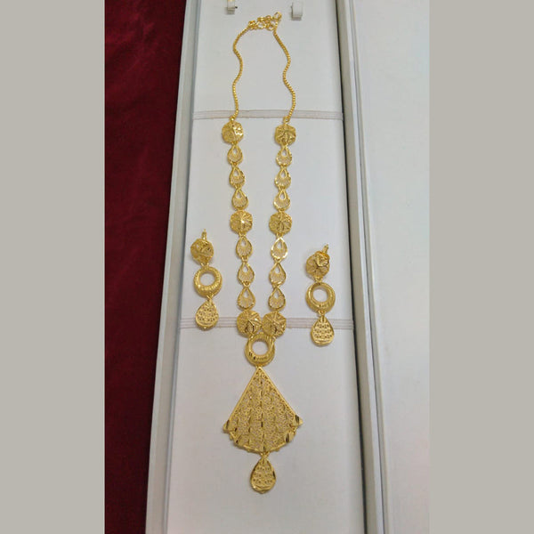 Pari Art Jewellery Forming Gold  Long Necklace Set