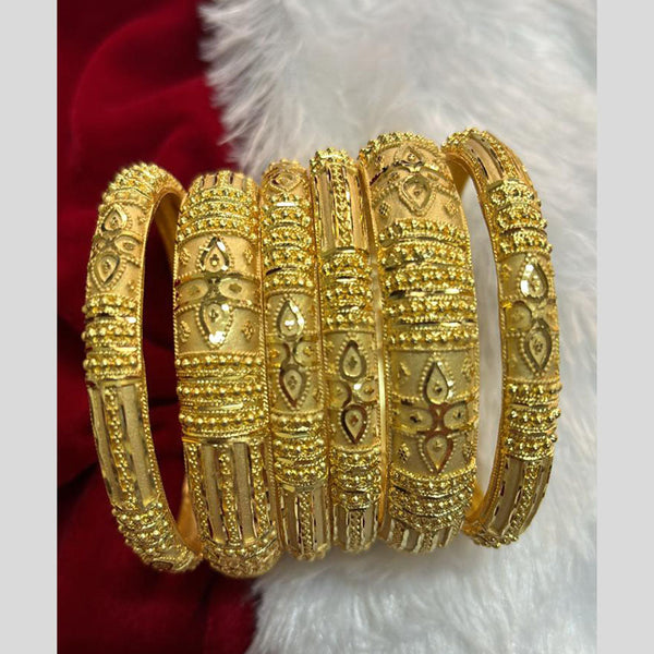 Pari Art Jewellery Forming Gold Bangles Set 6 Piece