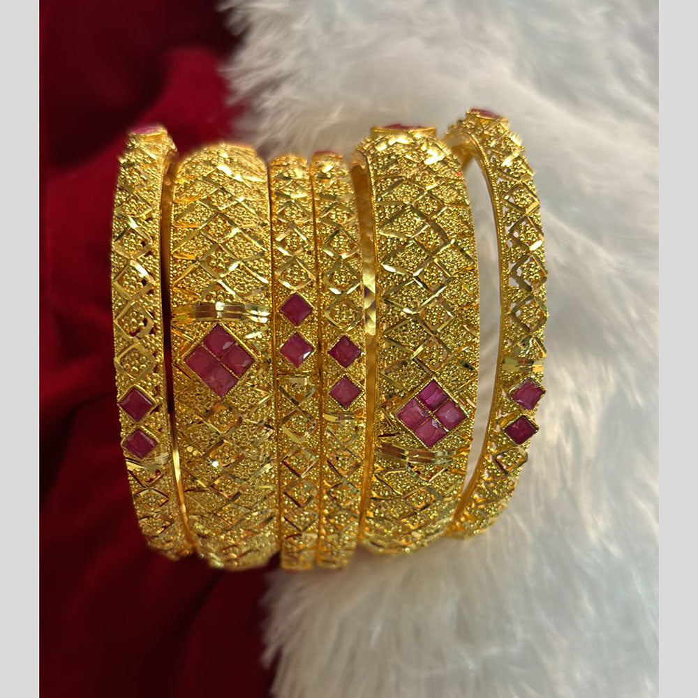 Gold bangles 2024 6 set