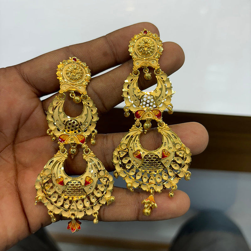 Charushila Tushi Kyra Gold Earrings-Candere by Kalyan Jewellers