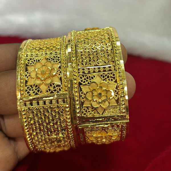 Pari Art Jewellery Forming Gold Openable Bangles