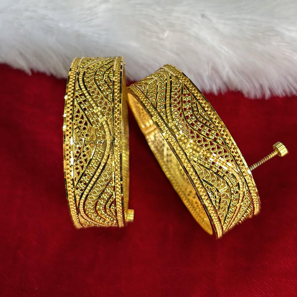 Pari Art Jewellery Forming Gold Openable Bangles