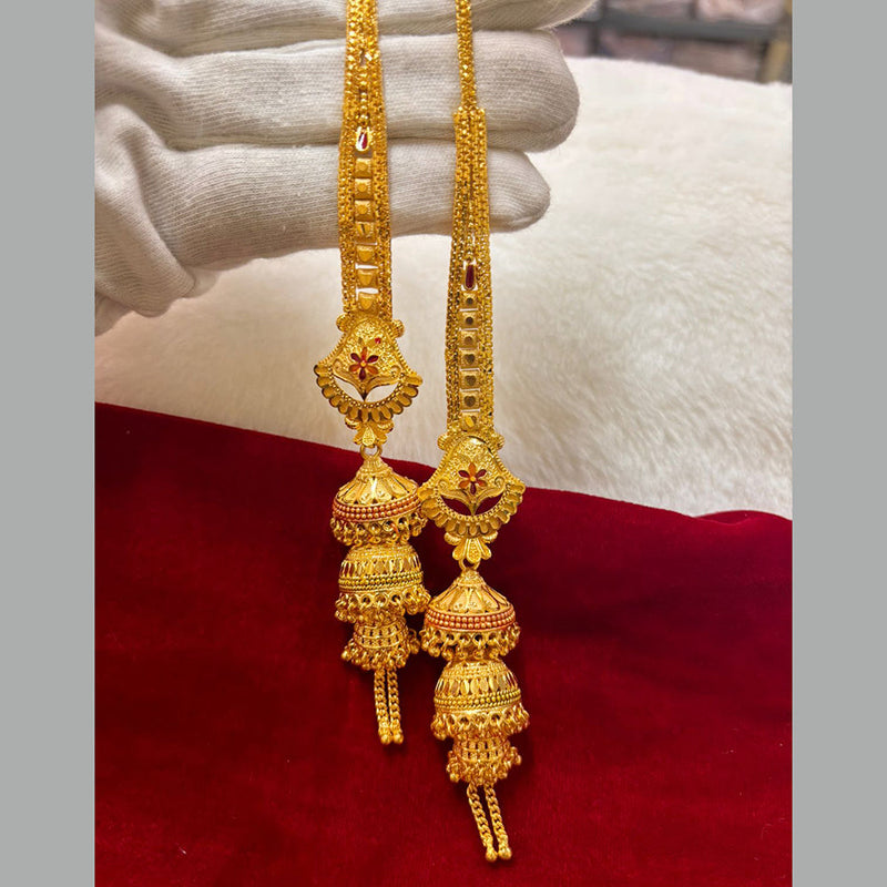 Pari Art Jewellery Gold Forming Dangler Earrings