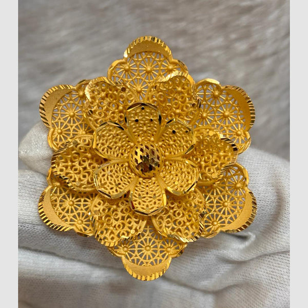 Pari Art Jewellery Forming Gold Plated Adjustable Ring