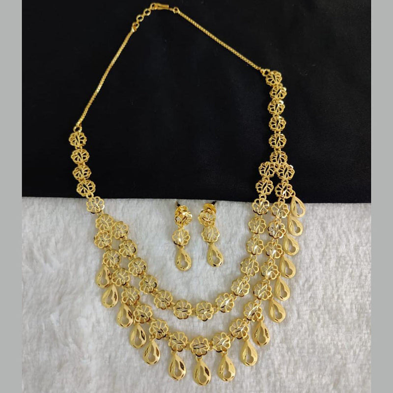 Pari Art Jewellery Forming Gold Necklace Set