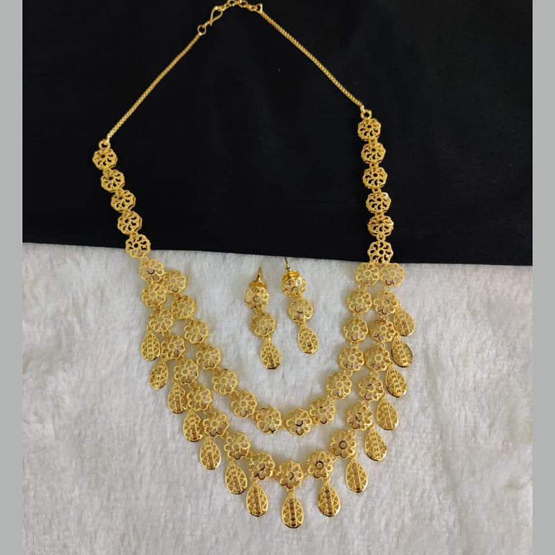 Pari Art Jewellery Forming Gold Necklace Set