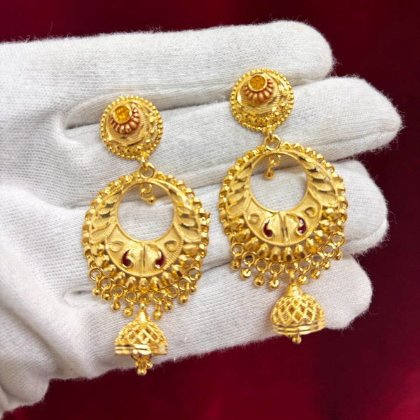 Pari Art Jewellery Forming Gold Dangler Earrings