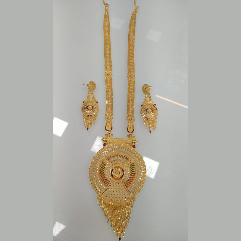 Pari Art Jewellery Gold Plated Long Necklace Set