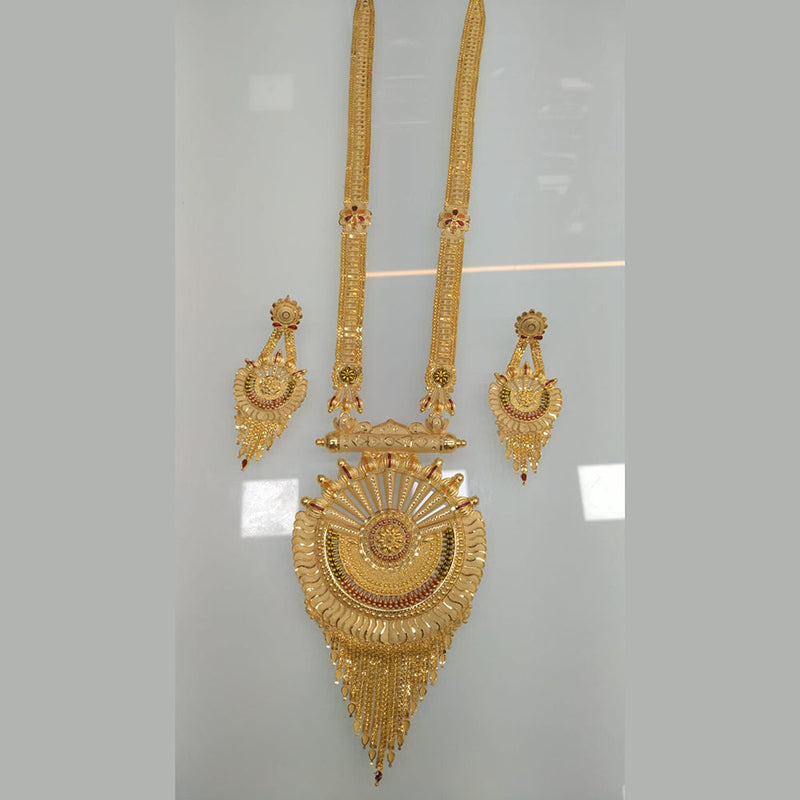 Pari Art Jewellery Gold Plated Long Necklace Set