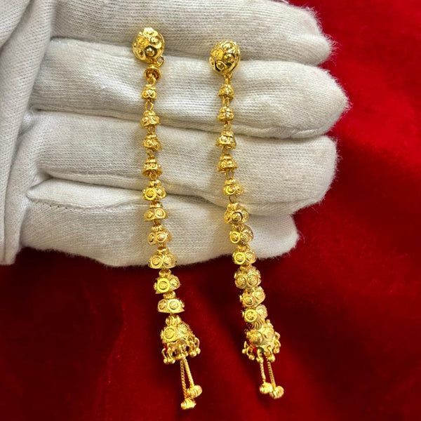 Pari Art Jewellery Gold Forming Dangler Earrings