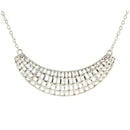 Jeweljunk Silver Plated Statement Necklace - 1105413
