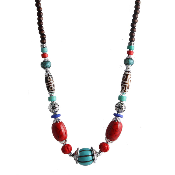 Beadside Multicolor Beads Fusion Necklaces - 1105911