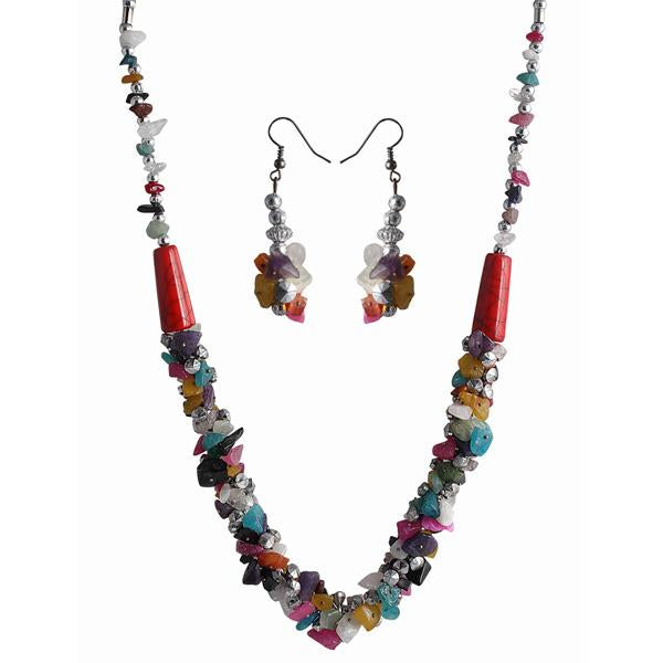 Beadside Multicolor Beads Necklace Set - 1105929A