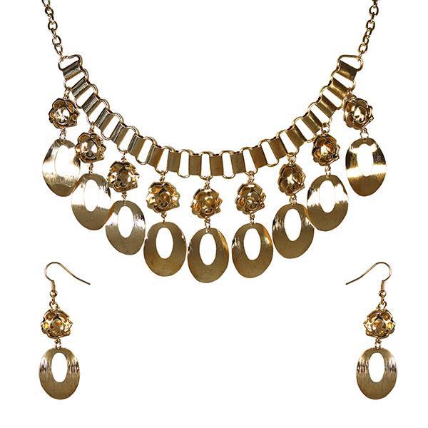 Urthn Gold Plated Statement Necklace Set - 1106003