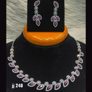 Jain Jewellers American Diamond Necklace Set - 11061506