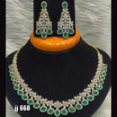Jain Jewellers American Diamond Necklace Set - 11061511