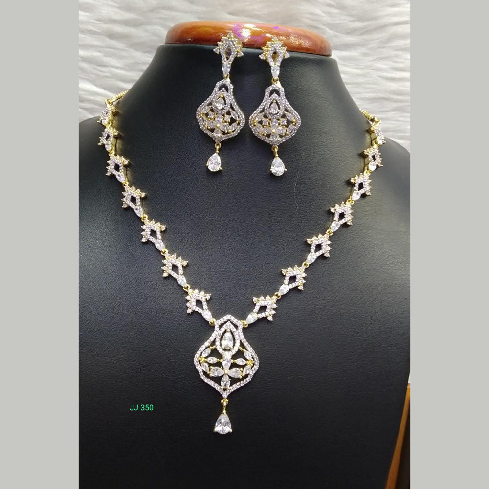 Jain Jewellers American Diamond Necklace Set