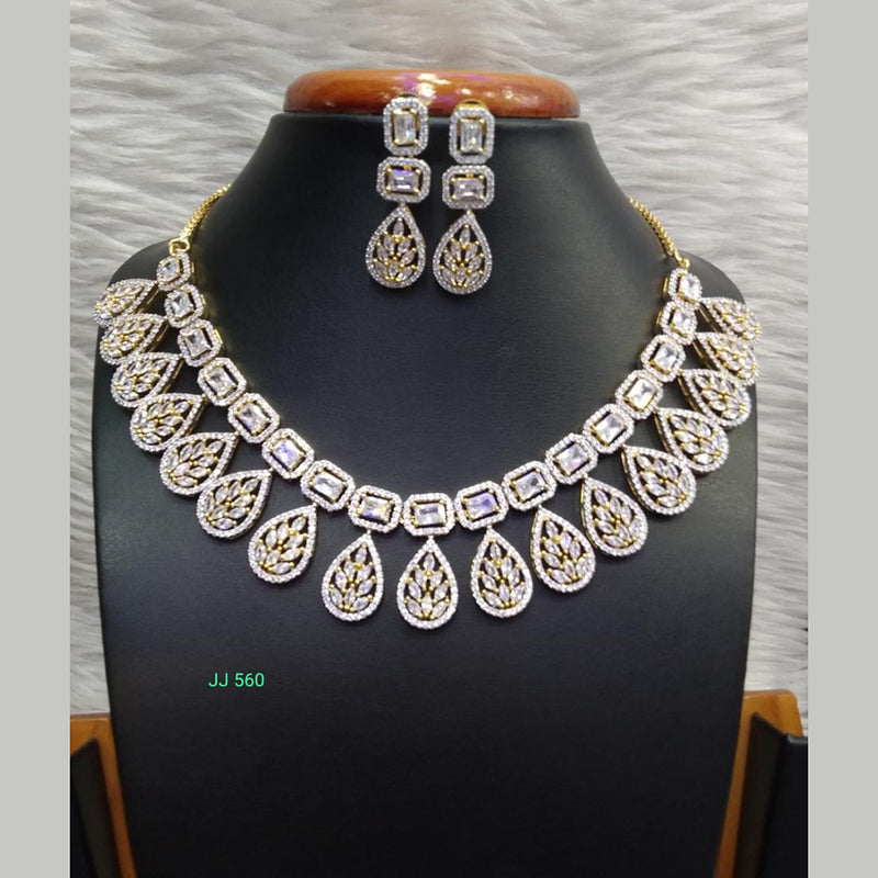 Jain Jewellers American Diamond Necklace Set