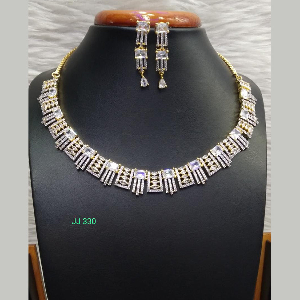 Jain Jewellers American Diamond Necklace Set