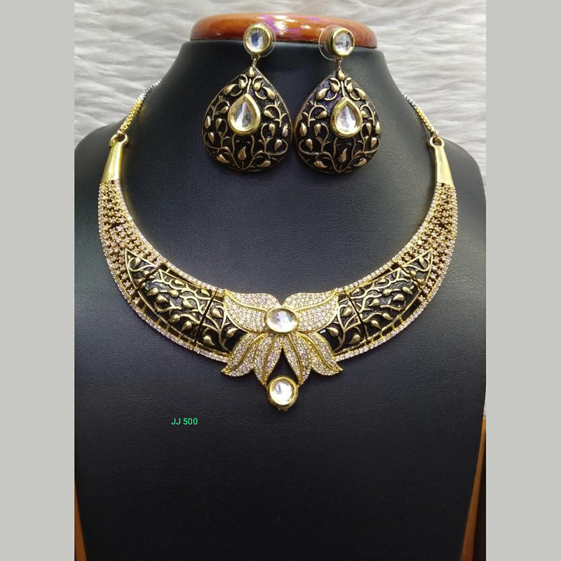 Jain Jewellers American Diamond Necklace Set