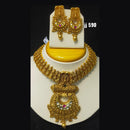 Jain Jewellers Gold Plated Pota Stone Necklace Set