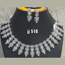 Jain Jewellers American Diamond Necklace Set - 11061555WH