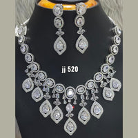 Jain Jewellers American Diamond Necklace Set - 11061556WH
