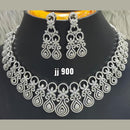 Jain Jewellers American Diamond Necklace Set - 11061558WH