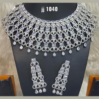 Jain Jewellers American Diamond Necklace Set - 11061563WH
