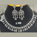 Jain Jewellers American Diamond Necklace Set - 11061564WH