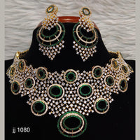 Jain Jewellers American Diamond Necklace Set - 11061590