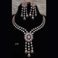 Jain Jewellers American Diamond Necklace Set - 11061592
