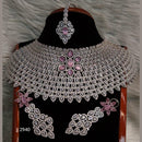 Jain Jewellers American Diamond Necklace Set - 11061594