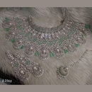 Jain Jewellers American Diamond Necklace Set - 11061595