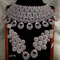 Jain Jewellers American Diamond Necklace Set - 11061597