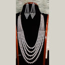 Jain Jewellers American Diamond Necklace Set - 11061599