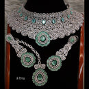 Jain Jewellers American Diamond Necklace Set - 11061602