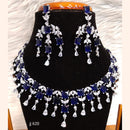 Jain Jewellers American Diamond Necklace Set - 11061603
