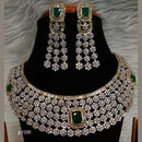 Jain Jewellers American Diamond Necklace Set - 11061604